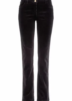bonprix Bekleidung·Kleider|Hosen|Stretch-Cordhose, Straight schwarz