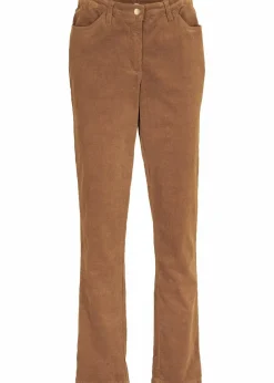 bonprix Hosen|Bekleidung·Kleider|Stretch-Cordhose, Straight cognac braun
