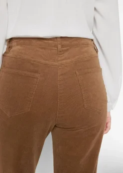 bonprix Hosen|Bekleidung·Kleider|Stretch-Cordhose, Straight cognac braun