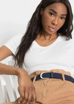 bonprix Accessoires|Gürtel|Stretchgürtel in Flechtoptik dunkelblau