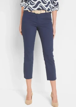 bonprix Hosen|Bekleidung·Kleider|7/8-Stretchhose dunkelblau