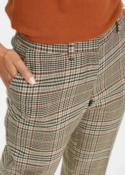 bonprix Bekleidung·Kleider|Hosen|Stretch-Hose hellbraun kariert