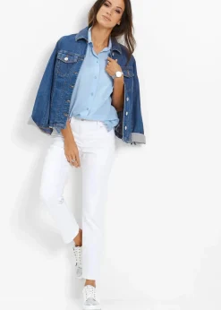 bonprix Bekleidung·Kleider|Hosen|7/8-Stretchhose weiß