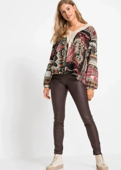 bonprix Bekleidung·Kleider|Hosen|Stretch-Hose aus Viskose-Mix braun