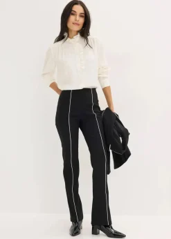 Stretch-Hose flared aus Bengalin|bonprix New