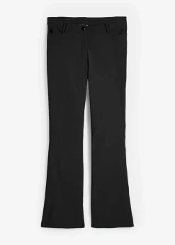 bonprix Bekleidung·Kleider|Stretch-Hose mit Viskose schwarz