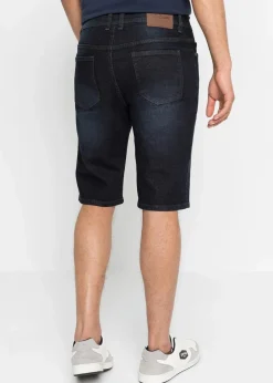 Stretch-Jeans-Bermuda mit verstärktem Schritt, Regular Fit|bonprix Sale