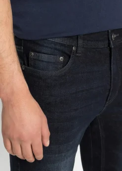 Stretch-Jeans-Bermuda mit verstärktem Schritt, Regular Fit|bonprix Sale