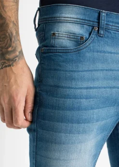 Stretch-Jeans-Bermuda mit verstärktem Schritt, Regular Fit|bonprix Best