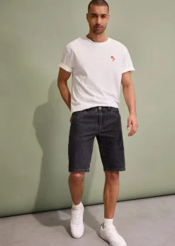 bonprix Große Größen|Shorts|Stretch-Jeans-Bermuda, Relaxed Fit schwarz denim