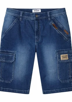 Stretch-Jeans-Cargobermuda, Regular Fit|bonprix Best