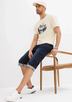 Stretch-Jeans-Cargobermuda, Regular Fit|bonprix Best