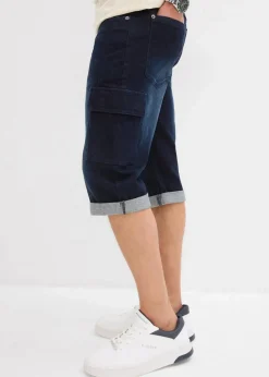 Stretch-Jeans-Cargobermuda, Regular Fit|bonprix Best