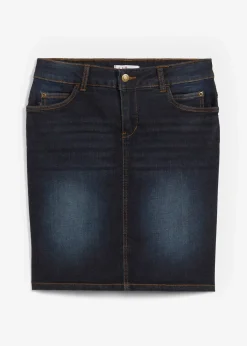 bonprix Bekleidung·Sportbekleidung|Röcke|Stretch-Jeansrock dunkelblau used