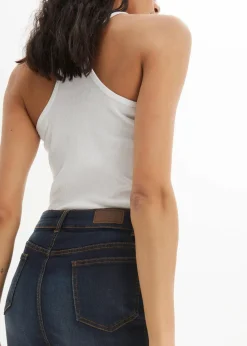 bonprix Bekleidung·Sportbekleidung|Röcke|Stretch-Jeansrock dunkelblau used