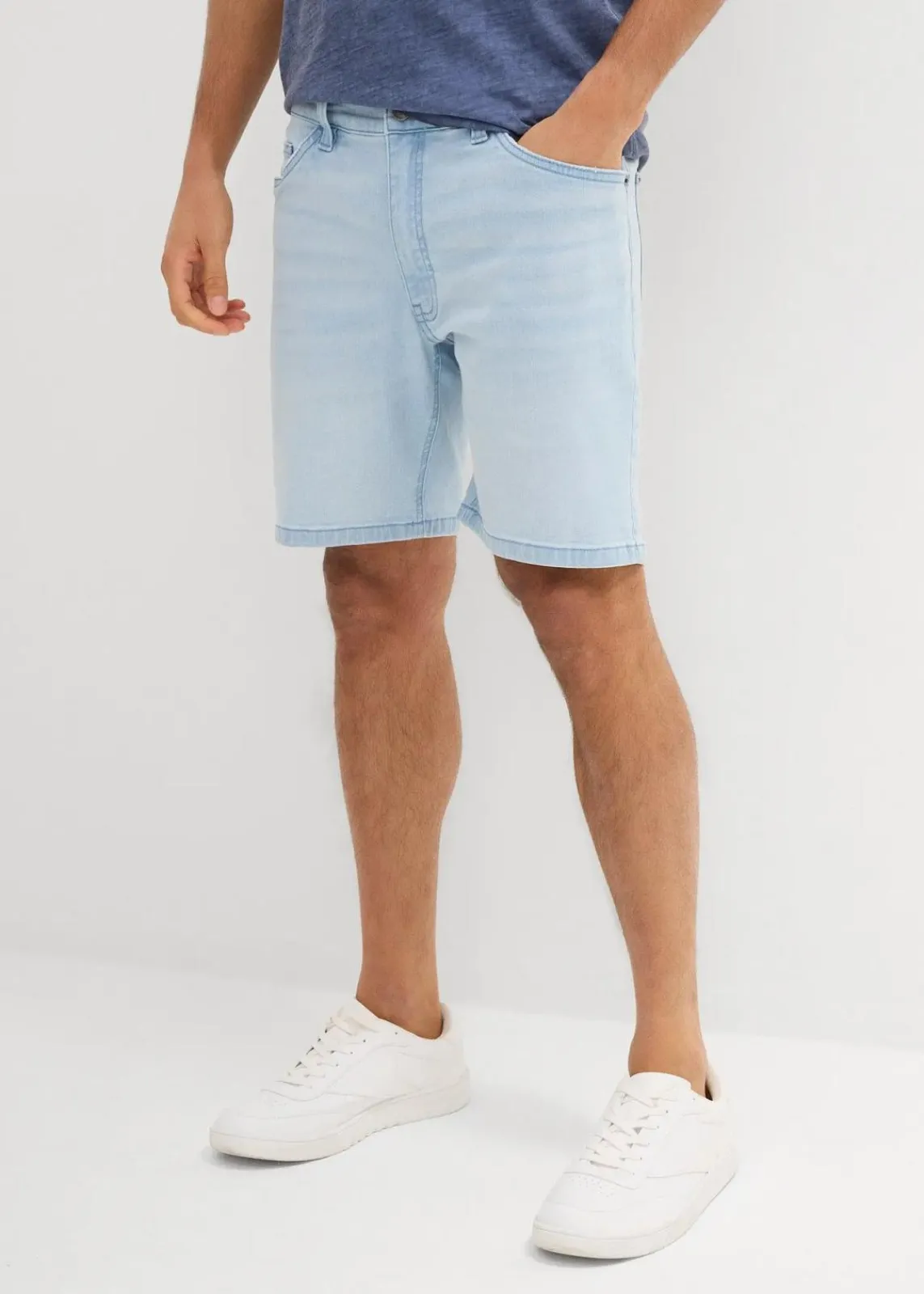 Stretch-Jeans-Shorts, Loose Fit extra weit|bonprix Outlet