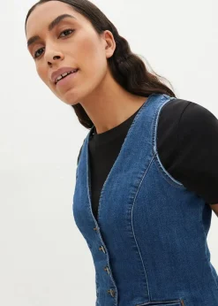 Stretch-Jeansweste|bonprix Outlet
