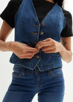 Stretch-Jeansweste|bonprix Outlet