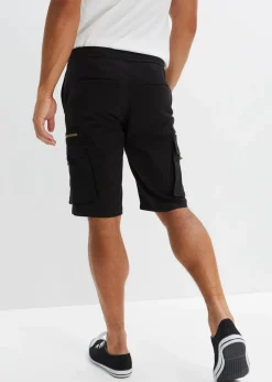 Stretch-Schlupf-Bermuda mit Cargotaschen, Regular Fit|bonprix Outlet