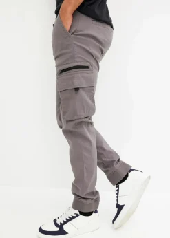 Stretch-Schlupfhose mit Cargotaschen, Regular Fit|bonprix Sale