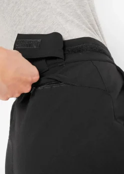 bonprix Outdoorbekleidung|Sportbekleidung|Stretch-Softshell-Hose mit Taschen, wasserabweisend schwarz