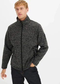 Strick-Fleecejacke mit Teddyfutter|bonprix Discount