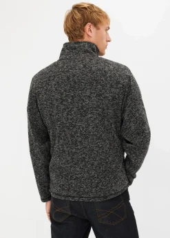 Strick-Fleecejacke mit Teddyfutter|bonprix Discount