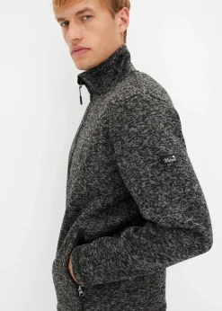 Strick-Fleecejacke mit Teddyfutter|bonprix Discount