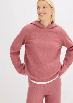 bonprix Pullover & Strickjacken|Strickmode|Strick-Hoodie softbeere