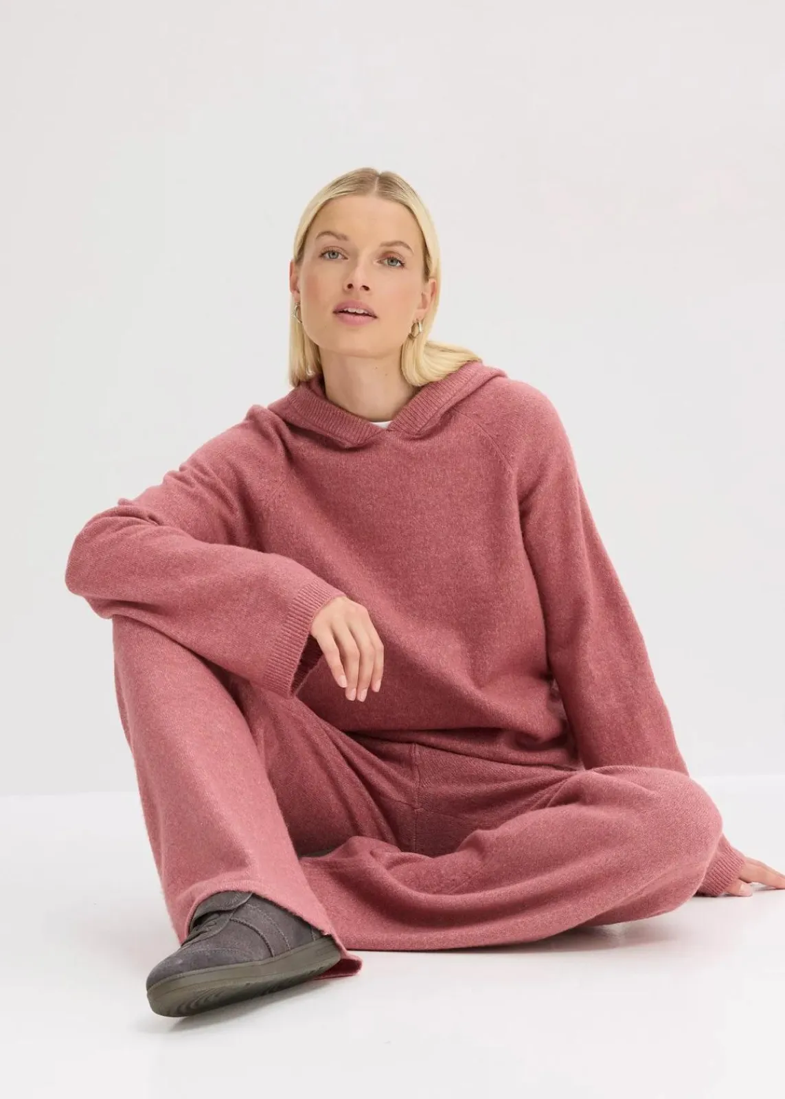 bonprix Pullover & Strickjacken|Strickmode|Strick-Hoodie softbeere