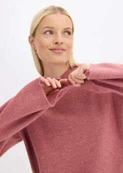 bonprix Pullover & Strickjacken|Strickmode|Strick-Hoodie softbeere