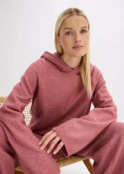 bonprix Pullover & Strickjacken|Strickmode|Strick-Hoodie softbeere