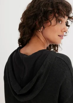 Strick-Hoodie mit Kängurutasche aus Viskose-Mix|bonprix New