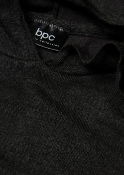 Strick-Hoodie mit Kängurutasche aus Viskose-Mix|bonprix New