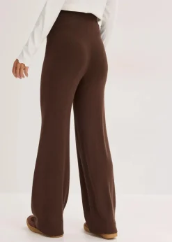bonprix Bekleidung·Kleider|Hosen|Strickhose aus softem Viskose-Mix braun
