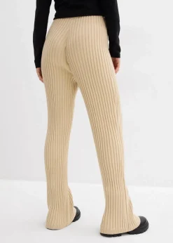 bonprix Bekleidung·Kleider|Hosen|Strickhose aus softem Viskose-Mix hellsand