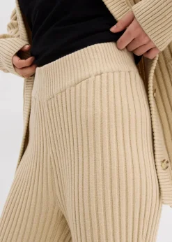 bonprix Bekleidung·Kleider|Hosen|Strickhose aus softem Viskose-Mix hellsand