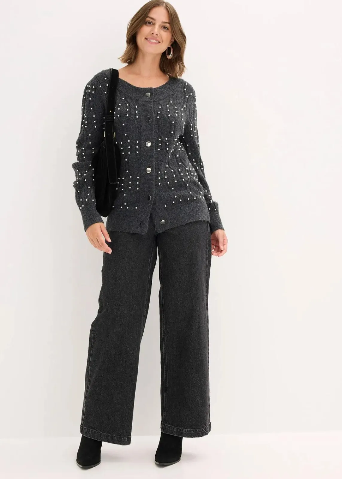 Strickjacke|bonprix Discount