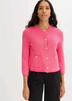 bonprix Bekleidung·Umstandsmode|Bekleidung·Jeans|Strickjacke aus Baumwolle pink