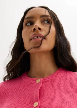 bonprix Bekleidung·Umstandsmode|Bekleidung·Jeans|Strickjacke aus Baumwolle pink