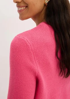 bonprix Bekleidung·Umstandsmode|Bekleidung·Jeans|Strickjacke aus Baumwolle pink