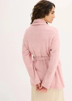 bonprix Bekleidung·Umstandsmode|Bekleidung·Jeans|Strickjacke aus flauschigem Hairy Knit aschrosa meliert