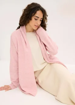 bonprix Bekleidung·Umstandsmode|Bekleidung·Jeans|Strickjacke aus flauschigem Hairy Knit aschrosa meliert