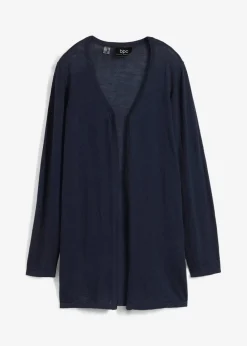 bonprix Bekleidung·Umstandsmode|Pullover & Strickjacken|Strickjacke aus reiner leichter Baumwoll-Slub Qualität dunkelblau