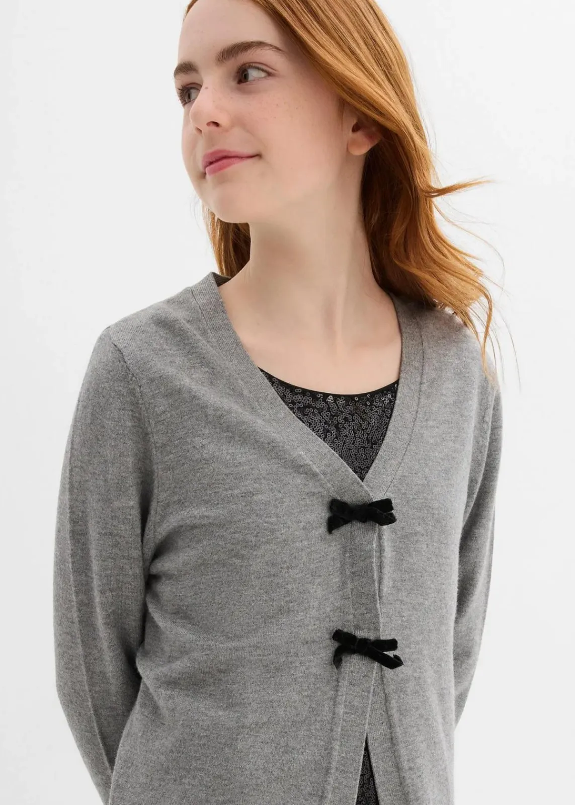 Strickjacke aus softem Viskose-Mix|bonprix Online