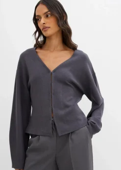 Strickjacke aus Viskose-Mix|bonprix Clearance