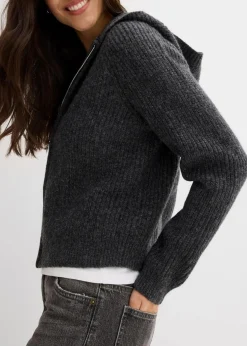 Strickjacke mit Kapuze|bonprix New