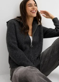 Strickjacke mit Kapuze|bonprix New