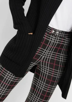 bonprix Bekleidung·Umstandsmode|Pullover & Strickjacken|Strickjacke mit Kapuze schwarz uni