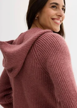 Strickjacke mit Kapuze|bonprix Discount
